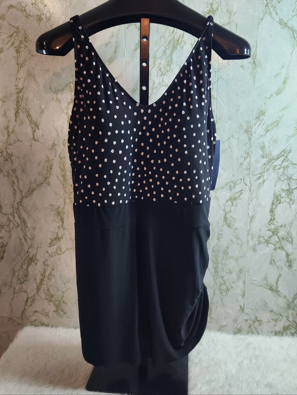 TRIMSHAPER Black/White Swimdress